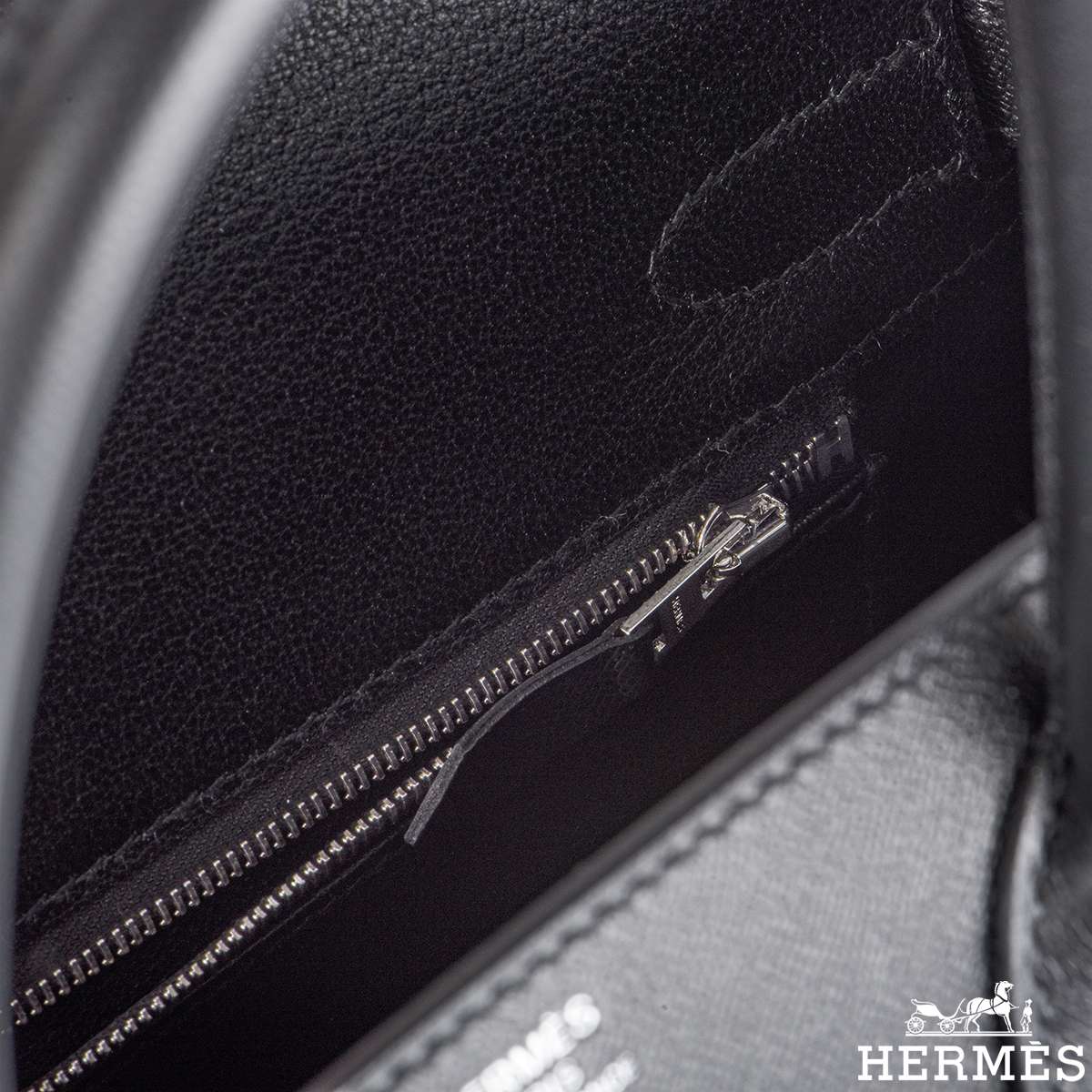 HERMES BIRKIN SELLIER 25 BLACK VEAU MADAME - BJ Luxury